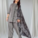 HRK Women's Cotton Mull Printed Kurti Set with Patiala Salwar & Dupatta